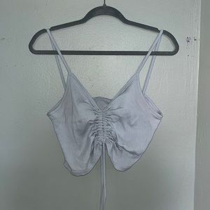 Shein Plus Tie Crop Top